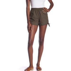 Madewell Shorts Womens Side Tie Shorts Stretch Green NWOT